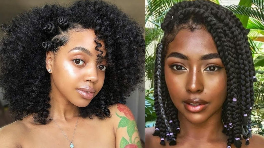 Amazing Natural Hairstyles for Black Women - Short Medium & Long Natural Hair Ideas 2019
