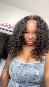 250% Density HD 5x5 Water Curly/ Wave Closure Wig Unit
