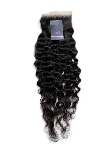 5x5 Raw Virgin Deep Wavy HD Closure